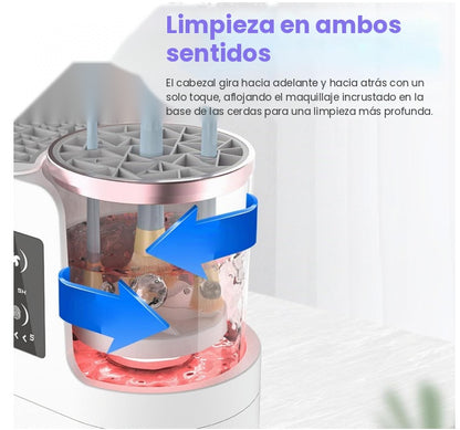 Limpiador de Brochas de Maquillaje Eléctrico USB Recargable